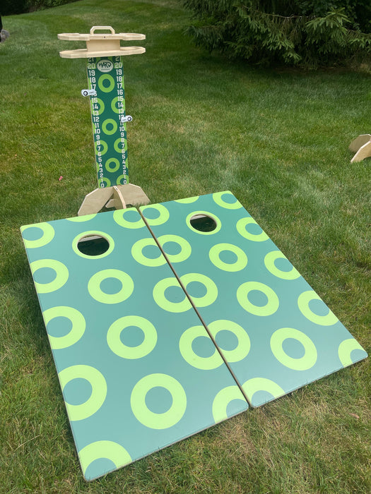 Phish Green Donut Cornhole Boards FREE SHIPPING!