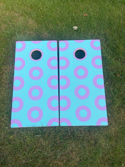 Phish Light Blue Donut Cornhole Boards FREE SHIPPING!